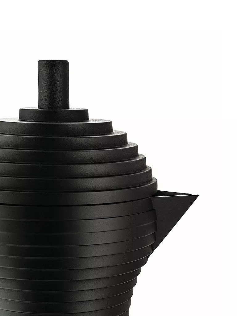 ALESSI | Espressomaschine Pulcina Black Alu/Schwarz 6 Tassen | schwarz