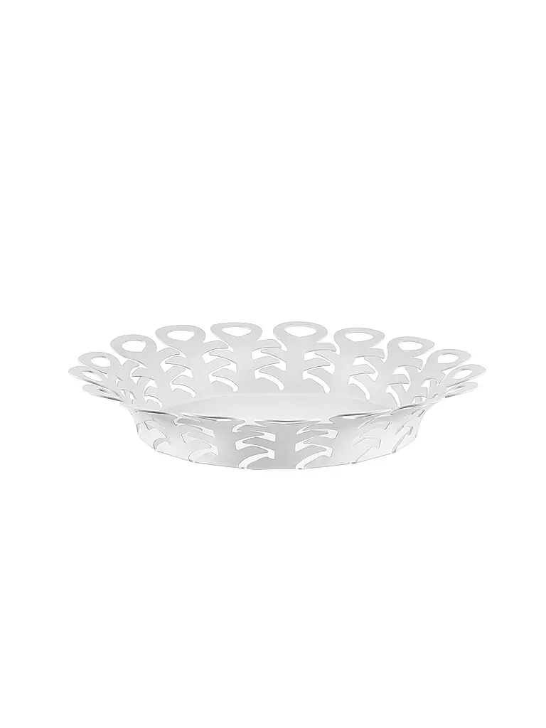 ALESSI | Korbschale VIMINI 27cm Edelstahl Epoxi. Weiss | weiss