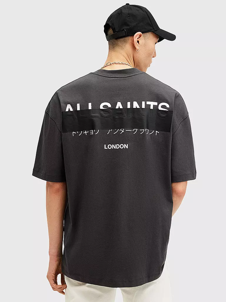 ALLSAINTS | T-Shirt Oversized Fit REDACT | schwarz