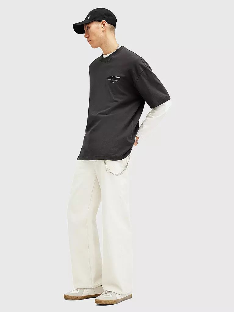 ALLSAINTS | T-Shirt Oversized Fit REDACT | schwarz