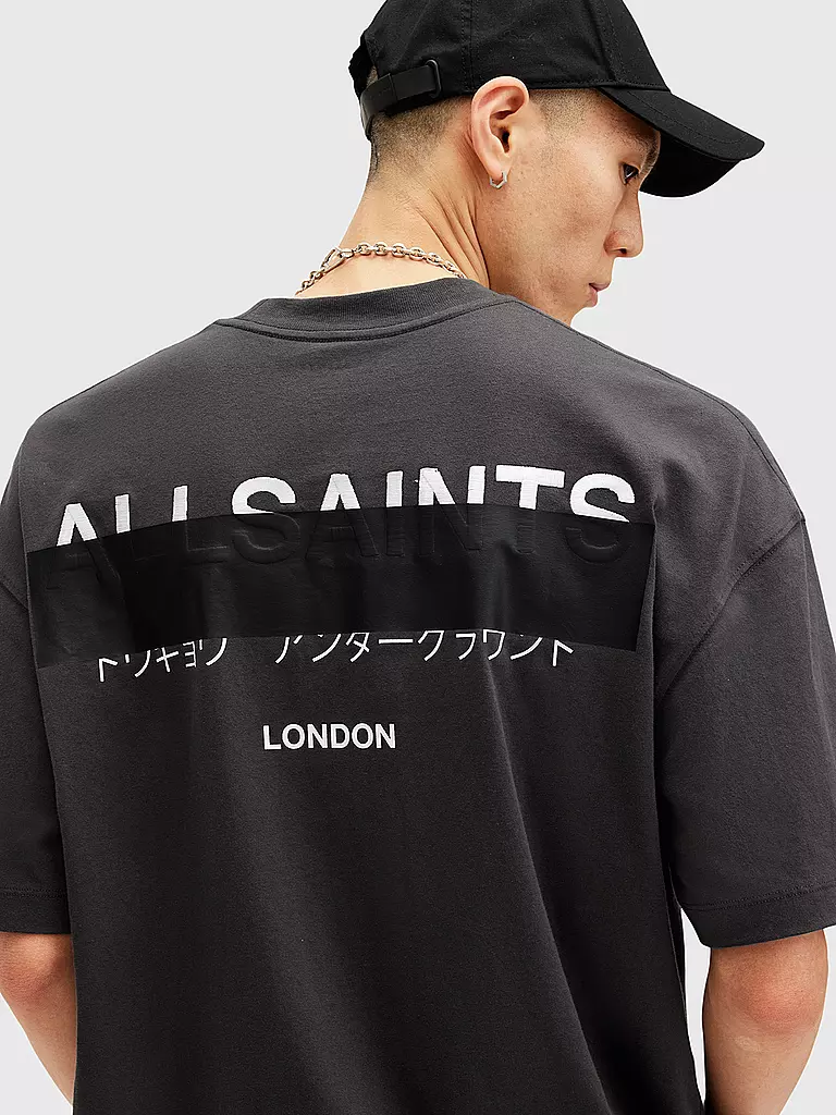 ALLSAINTS | T-Shirt Oversized Fit REDACT | schwarz