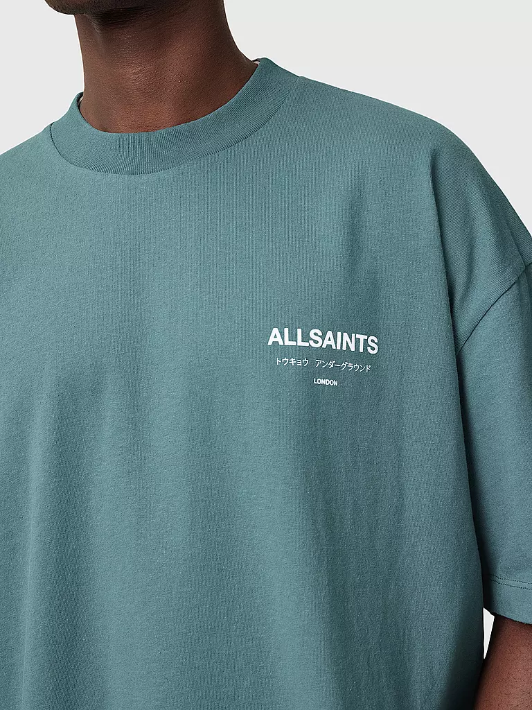 ALLSAINTS | T-Shirt UNDERGROUND | blau