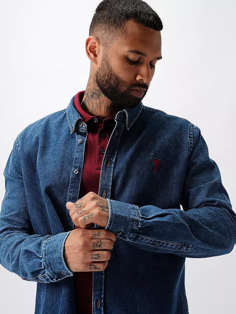 AMI PARIS | Jeanshemd  | blau