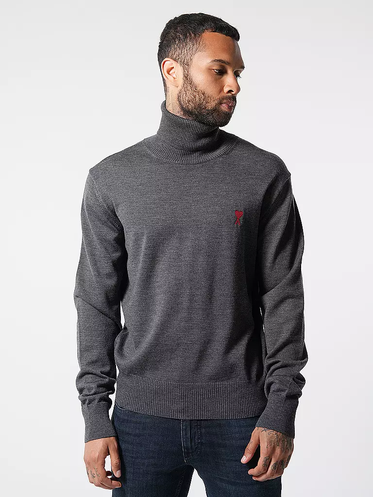 AMI PARIS | Rollkragenpullover | schwarz