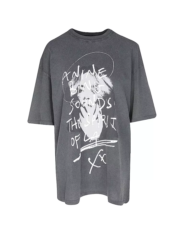 ANINE BING | T-Shirt Oversized Fit KENT TEE | schwarz