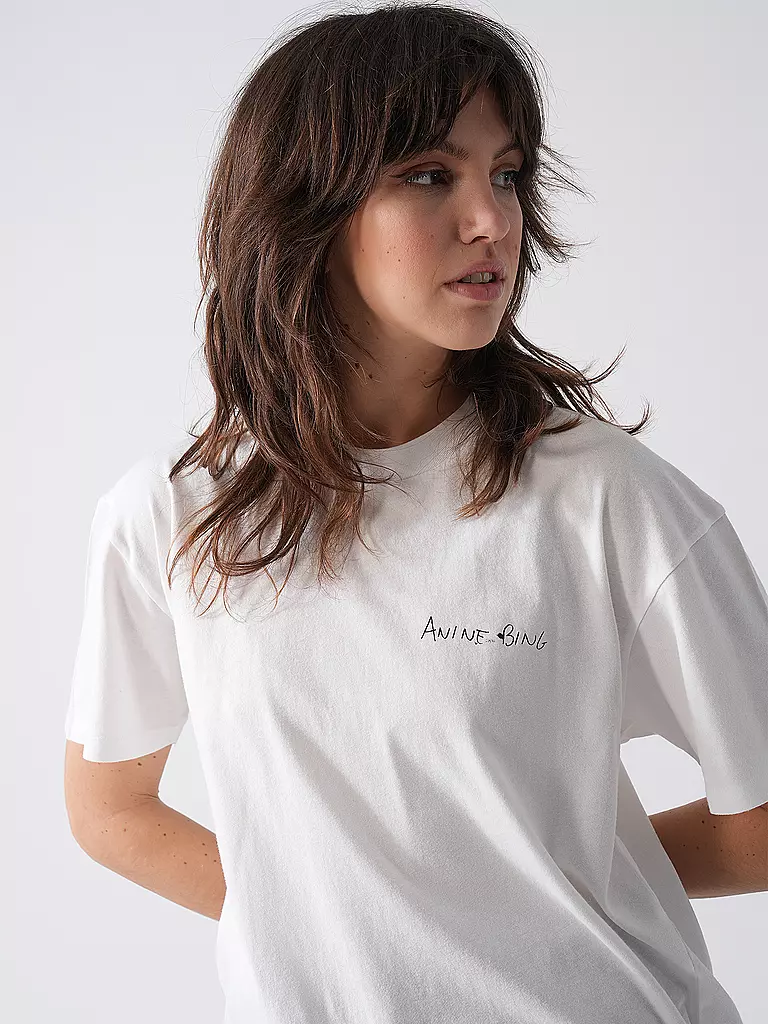 ANINE BING | T-Shirt WALKER | weiss