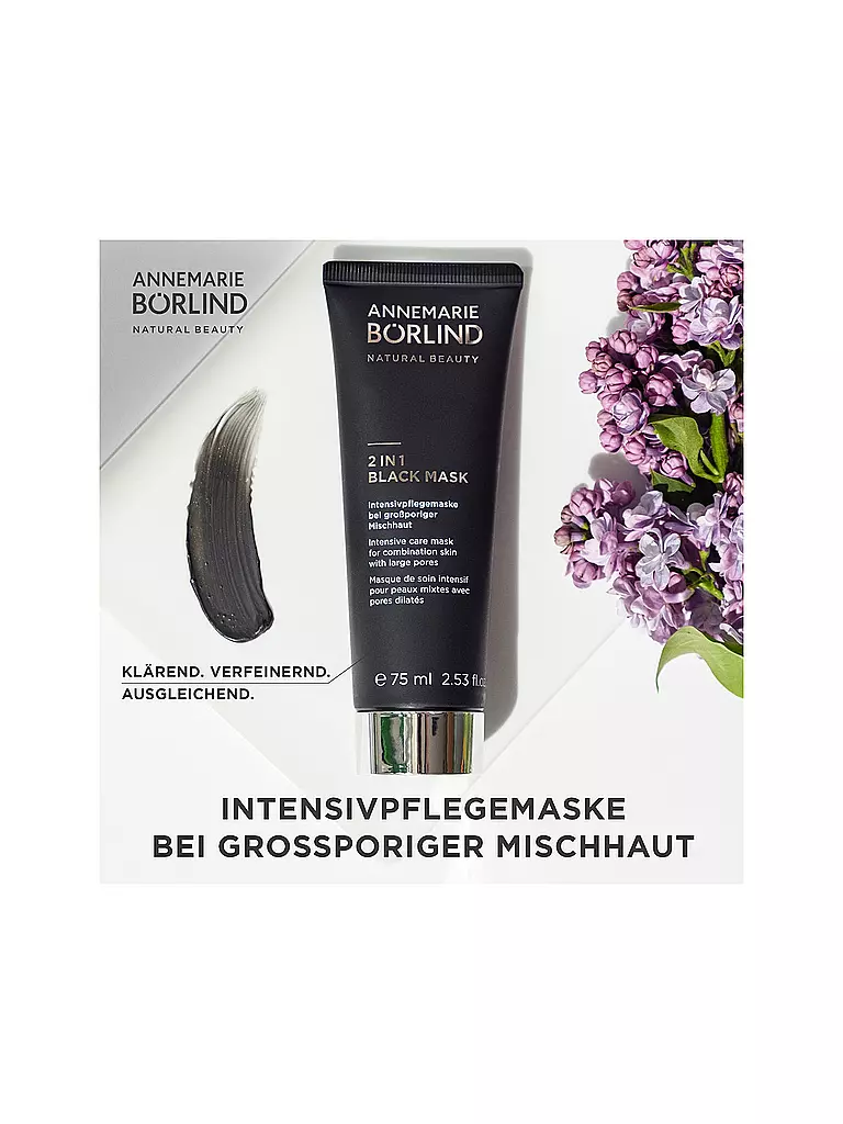 ANNEMARIE BÖRLIND | 2 IN 1 BLACK MASK 75ml | keine Farbe