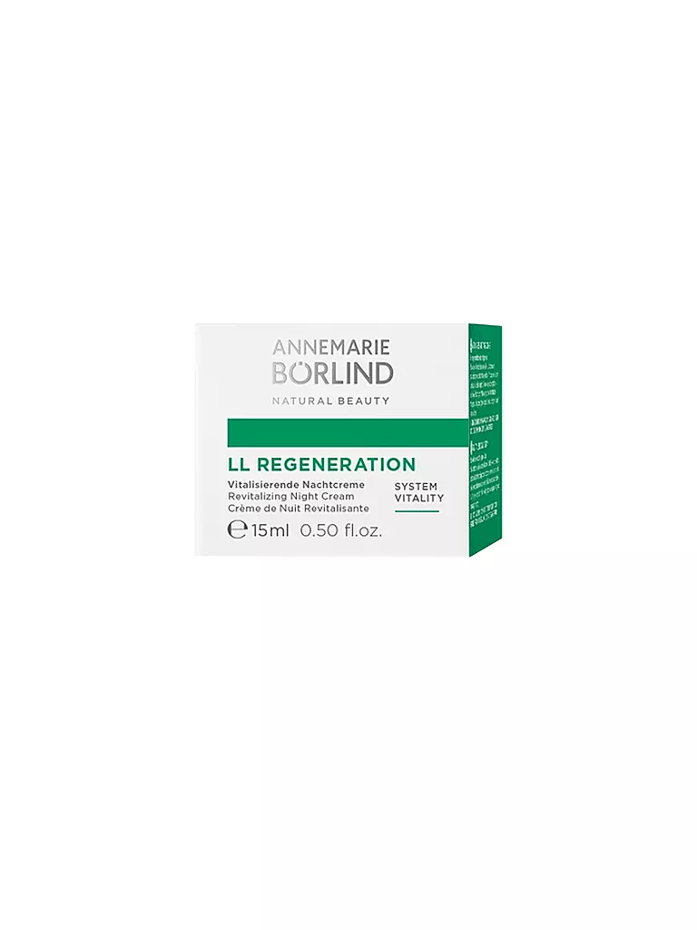 ANNEMARIE BÖRLIND | LL REGENERATION Vitalisierende Nachtcreme 15 ml  | keine Farbe