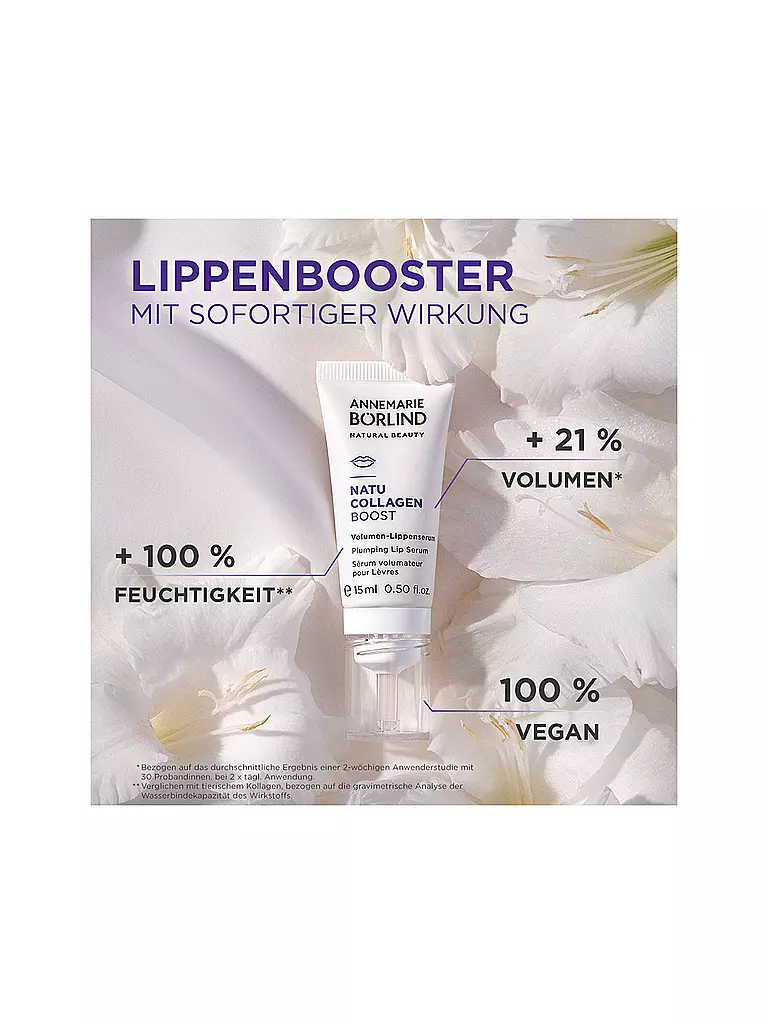 ANNEMARIE BÖRLIND | NATU COLLAGEN Volumen- Lippenserum 15ml | transparent