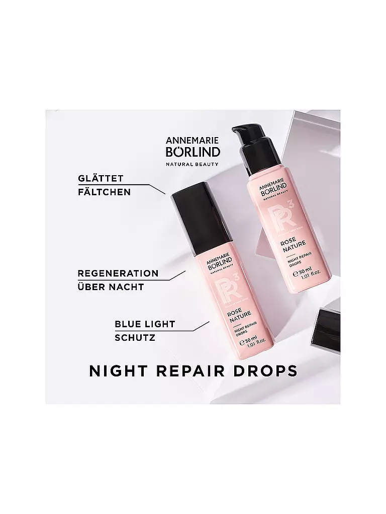 ANNEMARIE BÖRLIND | ROSE NATURE NIGHT REPAIR DROPS NACHTSERUM 30ml | keine Farbe