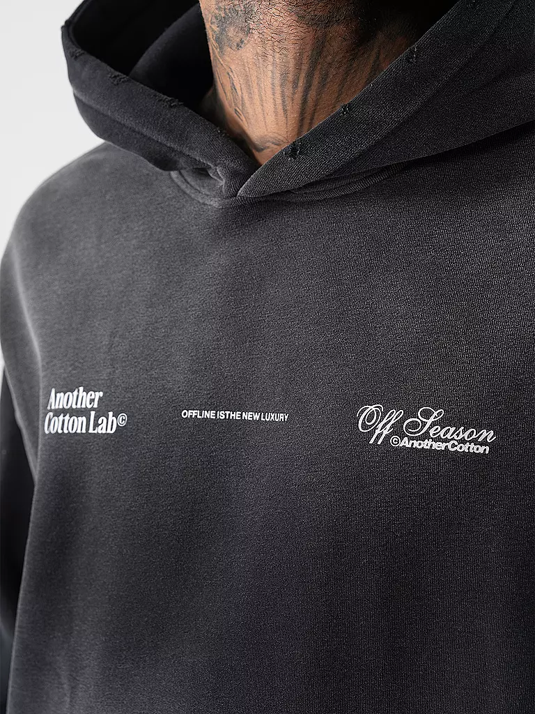 ANOTHER COTTON LAB | Kapuzensweater - Hoodie Oversized Fit OFFLINE LUXURY | schwarz