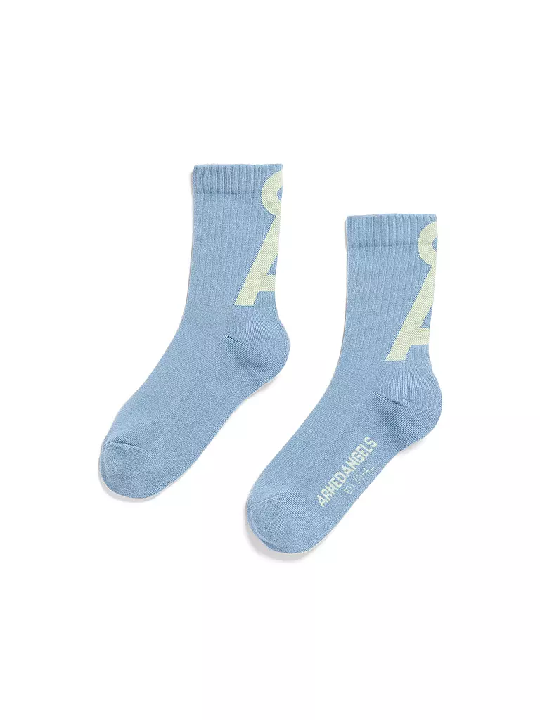 ARMEDANGELS | Socken SAAMUS pigment blue-green ash | hellblau