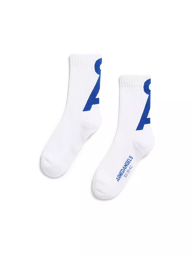 ARMEDANGELS | Socken SAAMUS white-dynamo blue | weiss