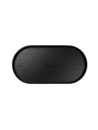 ASA SELECTION | Holztablett oval 44x22,5cm Schwarz