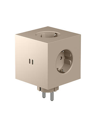 AVOLT | Mehrfachsteckdose Square 2 F Beige 