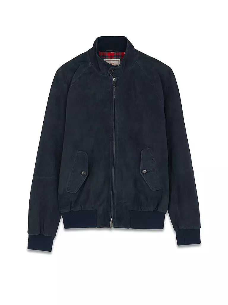 BARACUTA | Lederjacke G9 SUEDE | blau