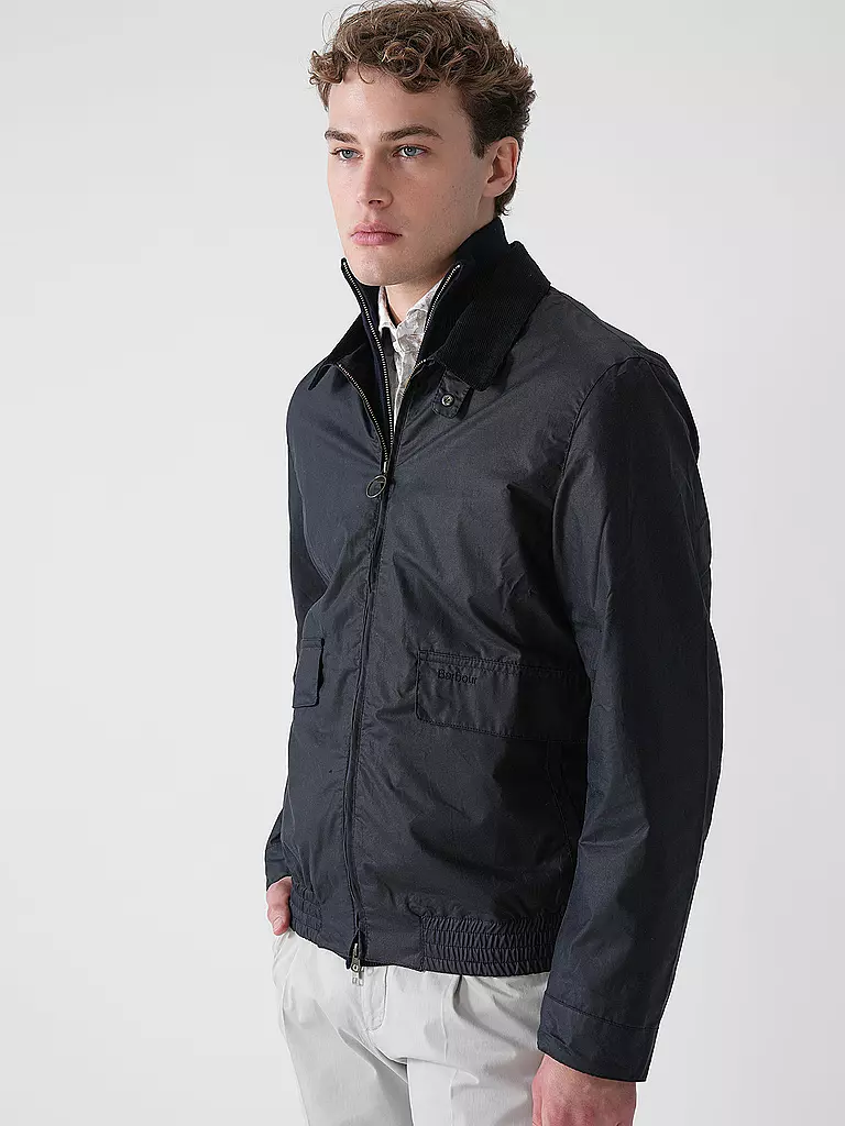 BARBOUR | Blouson NEWBURY WAX | dunkelblau