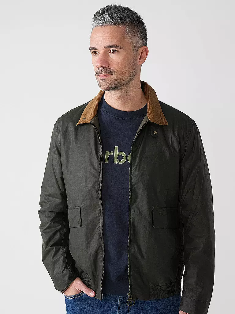 BARBOUR | Blouson NEWBURY WAX | dunkelblau