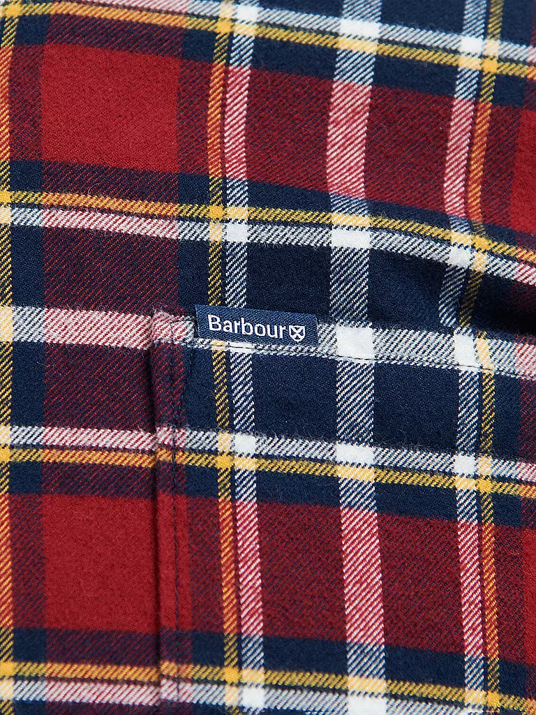 BARBOUR | Flanellhemd Slim Fit BEDSOM | grau