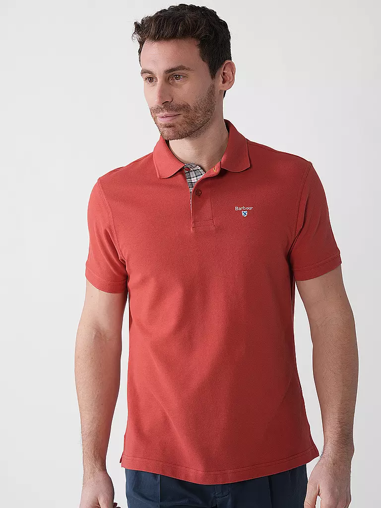 BARBOUR | Poloshirt Regular Fit | rot