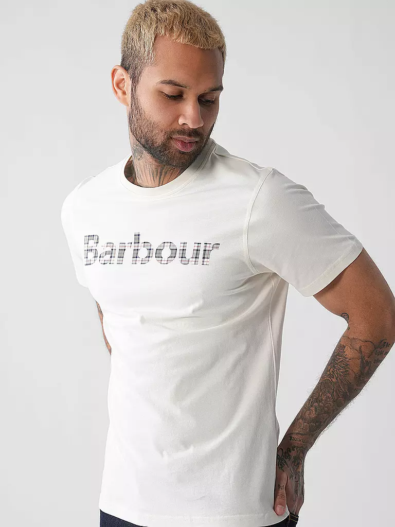 BARBOUR | T-Shirt KILNWICK | weiss