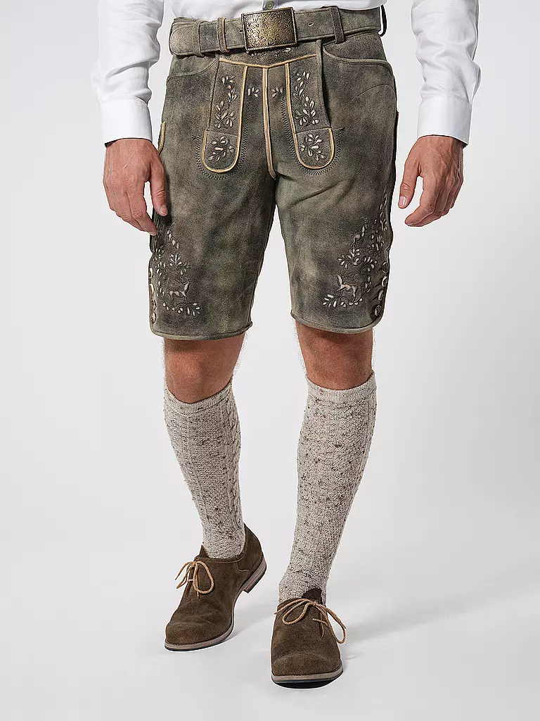 BECKERT | Lederhose WILDBOCK SÄMINA | braun