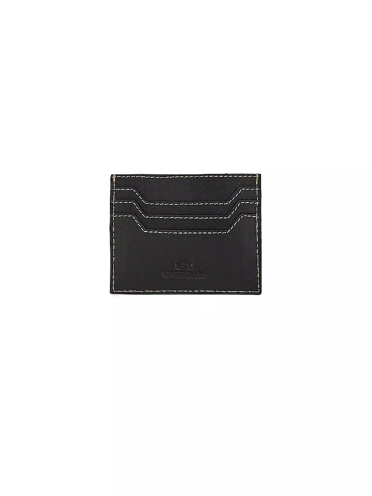 BECKSÖNDERGAARD | Kartenetui GLOSSY CARD HOLDER Schwarz | schwarz