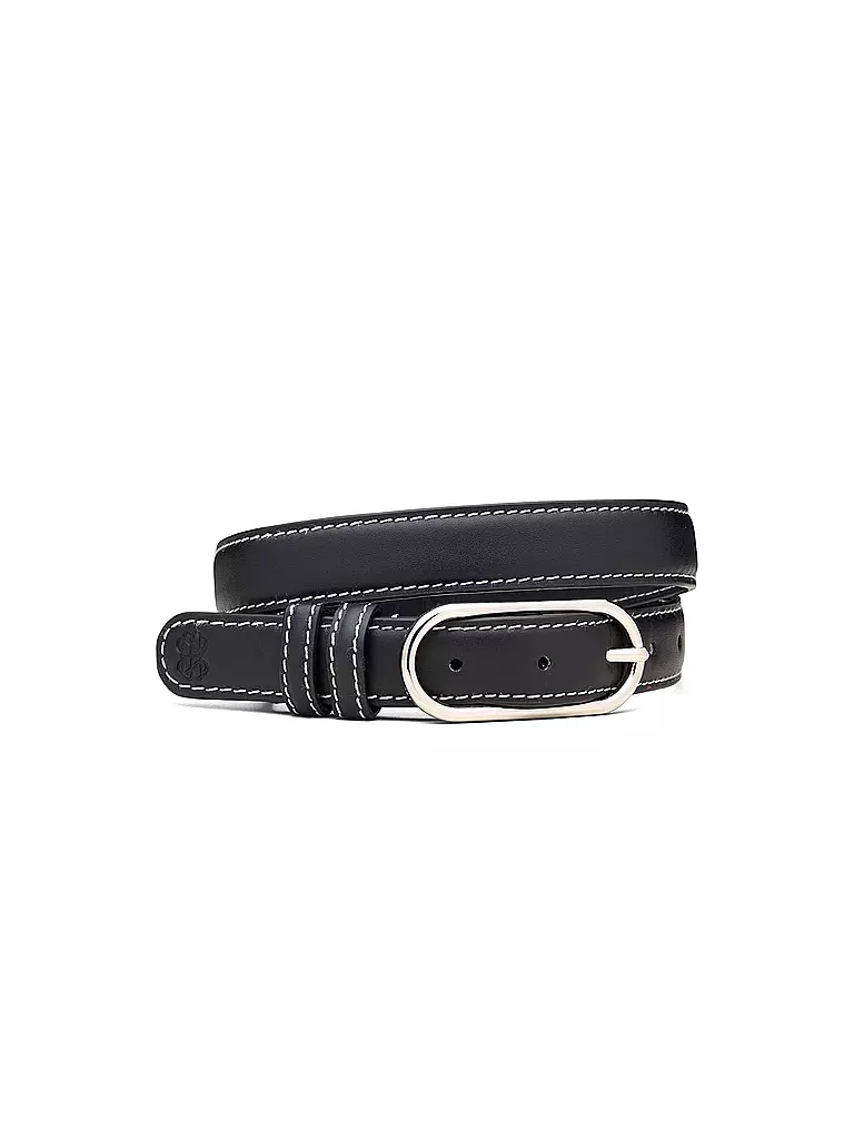 BECKSÖNDERGAARD | Ledergürtel GLOSSY NOLA LEATHER BELT Black | schwarz