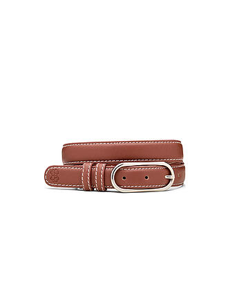 BECKSÖNDERGAARD | Ledergürtel GLOSSY NOLA LEATHER BELT Mocha Brown