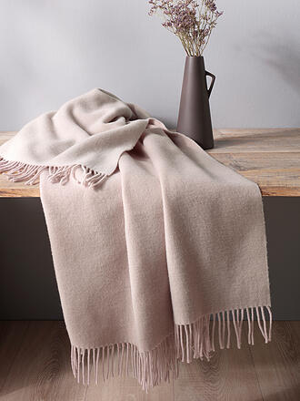 BIEDERLACK | Wohndecke Plaid CASHMERE 130x170cm Rose / Ecru