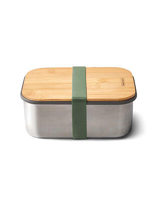 BLACK+BLUM | Frischhaltedose - Lunchbox gross 19x13,5cm Olive/Edelstahl