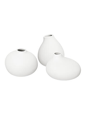 BLOMUS | Set Keramik Vasen NONA 3-teilig White