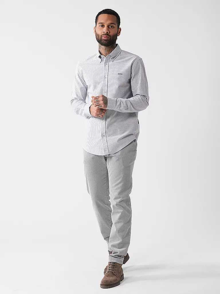 BOSS | Hemd Slim Fit H-ROAN | dunkelblau