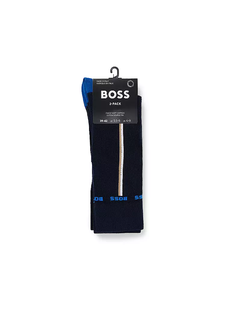 BOSS | Herren Socken ICONIC 2er Pkg  dark blue | dunkelblau