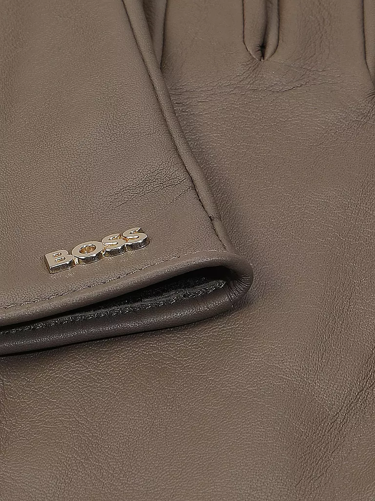 BOSS | Lederhandschuhe | braun