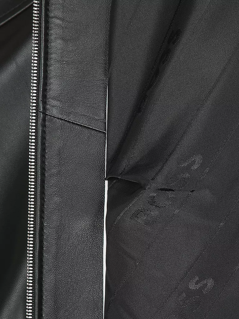 BOSS | Lederjacke SADENITA | schwarz