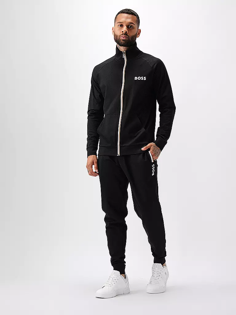 BOSS | Loungewear Jacke | schwarz