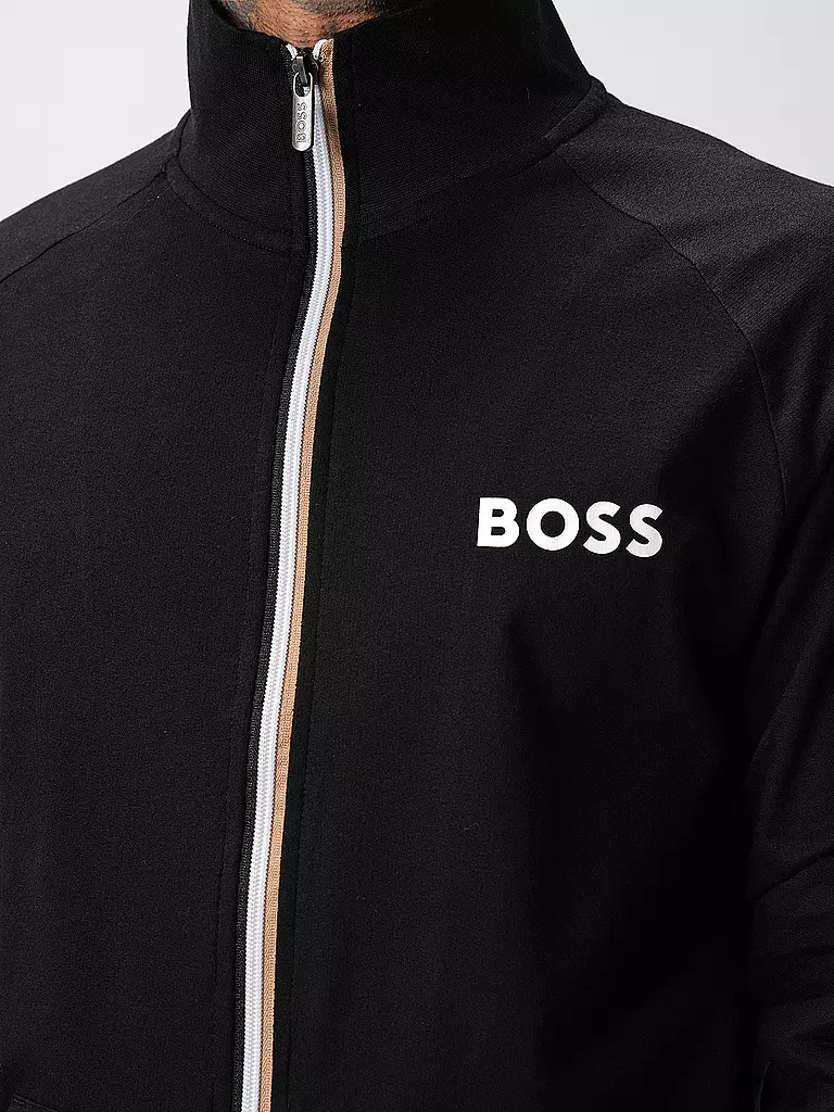 BOSS | Loungewear Jacke | schwarz