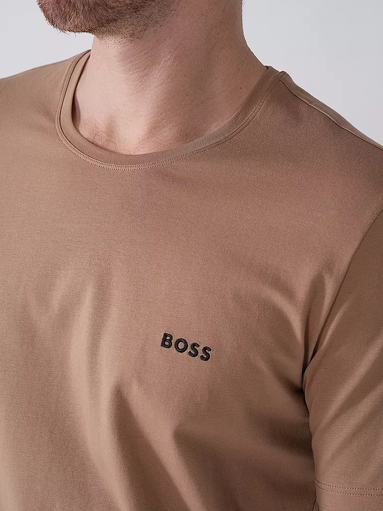 BOSS | Loungewear T-Shirt  | hellbraun