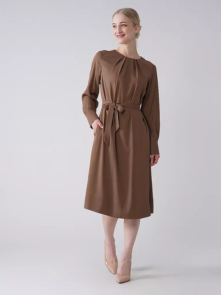 BOSS | Midikleid DOCELIA  | braun