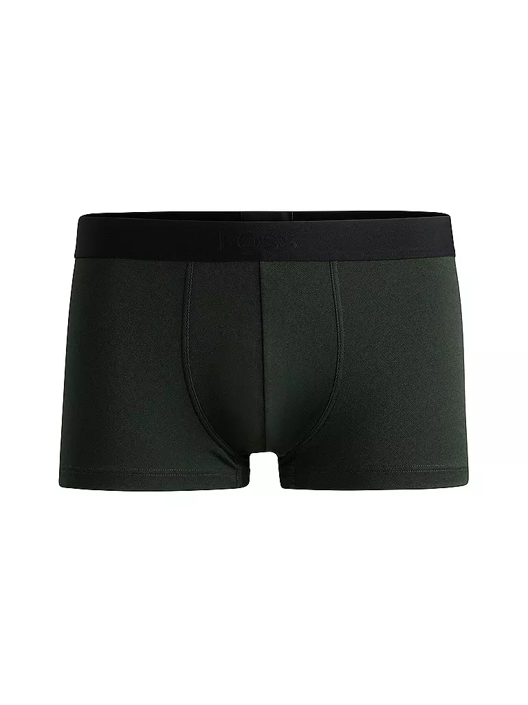 BOSS | Pants TRUNK SHINY PIQUET black | dunkelgrün