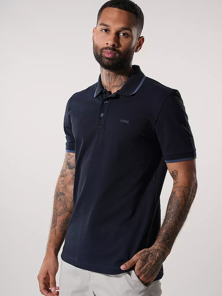 BOSS | Poloshirt PARLAY 190 | schwarz