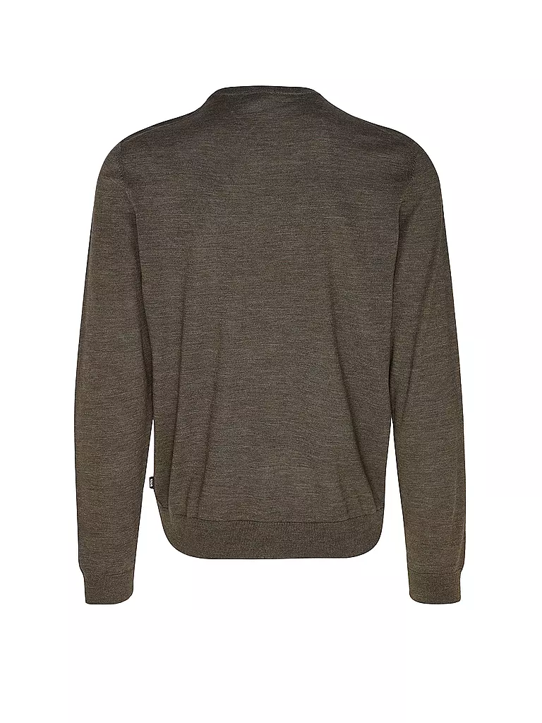 BOSS | Pullover Slim Fit LENO-P | dunkelgrün