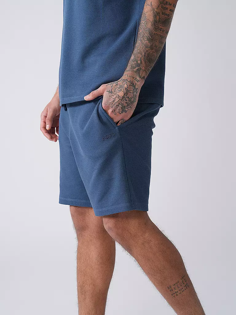 BOSS | Pyjamahose - Shorts | grau