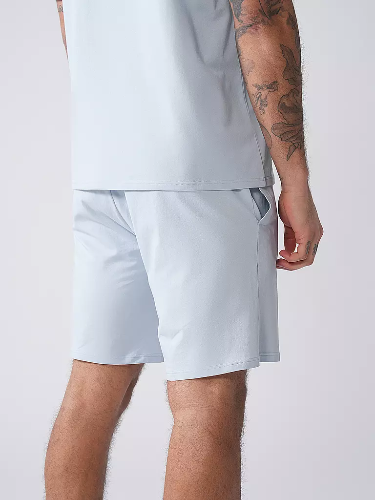 BOSS | Pyjamahose - Shorts | hellblau