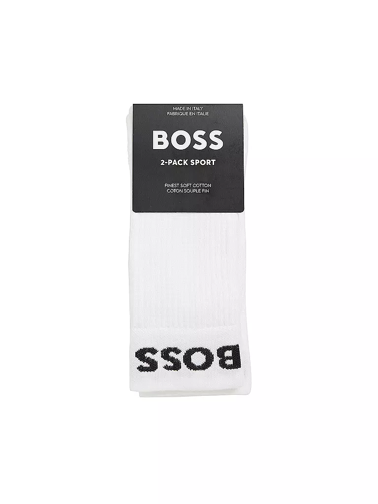 BOSS | Socken 2-er Pkg. white | schwarz