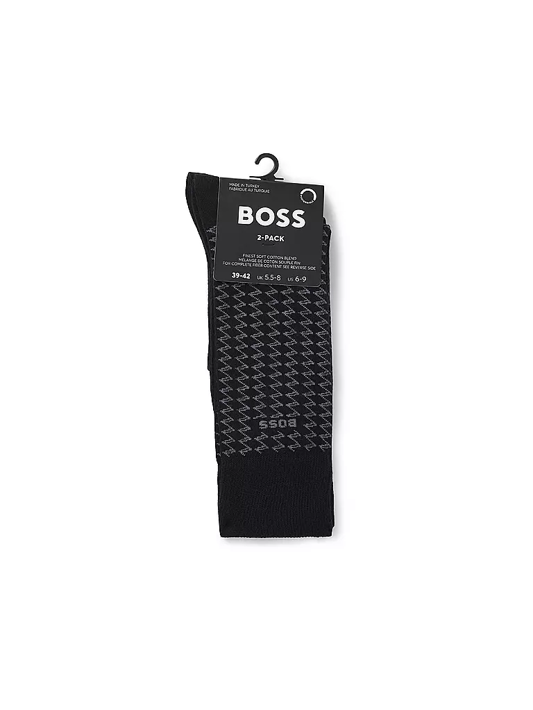 BOSS | Socken 2er Pkg black | schwarz