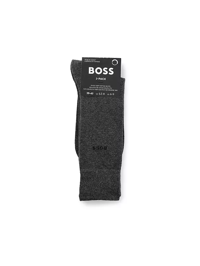 BOSS | Socken 2er Pkg. medium grey | dunkelblau