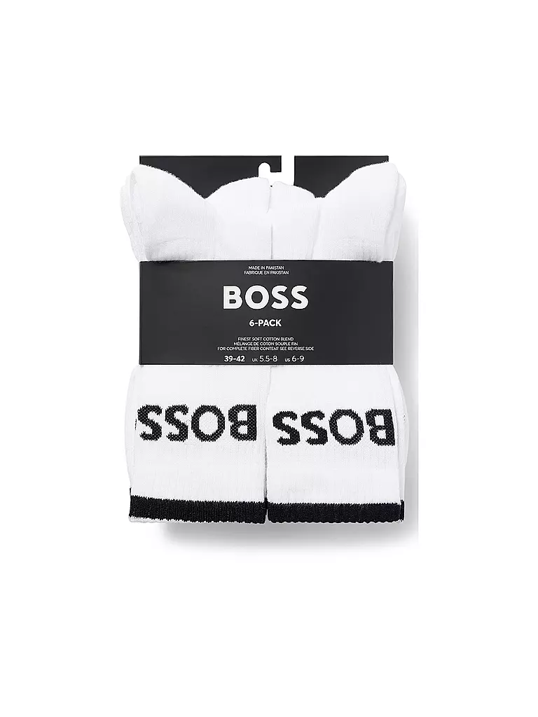 BOSS | Socken 6er Pkg. white | weiss