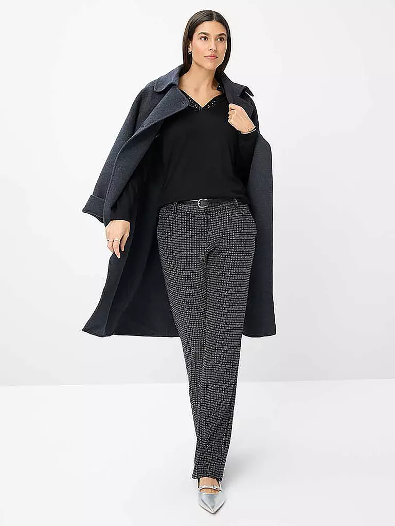 BRAX | Marlenehose Wide Leg MARON  | schwarz